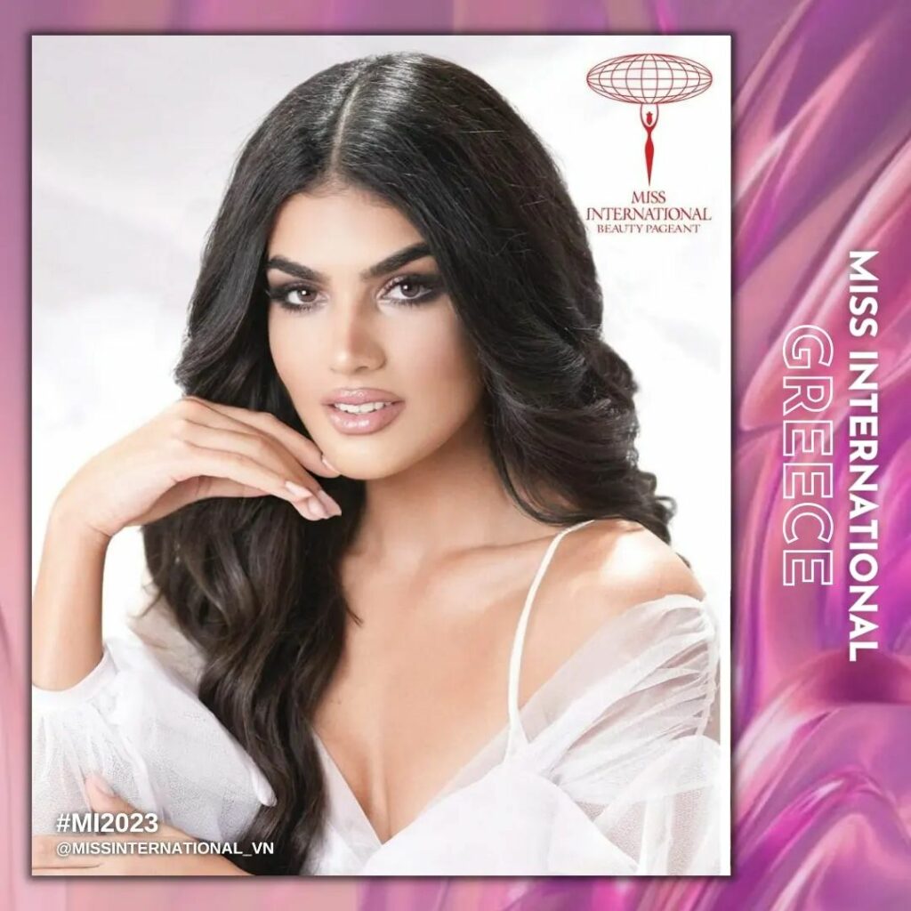 η Μις Ελλάς 2022 Ζωή Ασουμανάκη στον  61ο  Διαγωνισμό Ομορφιάς Miss International 2023